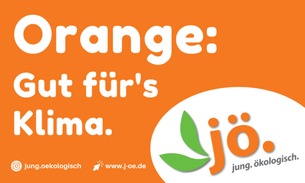 JÖ-Stickerbogen "Orange: Gut für's Klima."
