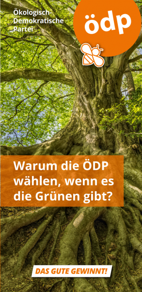 Faltblatt ÖDP vs. Grüne