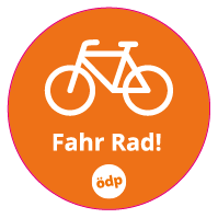 ÖDP-Sticker "Fahr Rad"