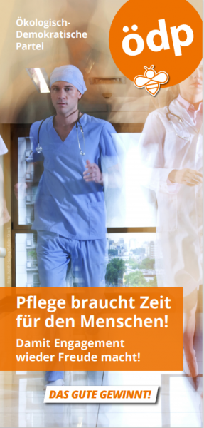 Faltblatt Pflege