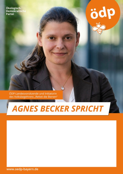 Veranstaltungsplakat Agnes Becker