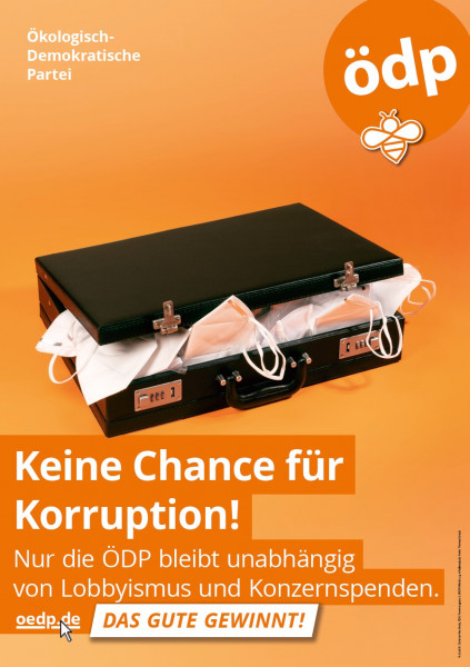 A1 Pappe-Doppel-Plakat "Korruption"
